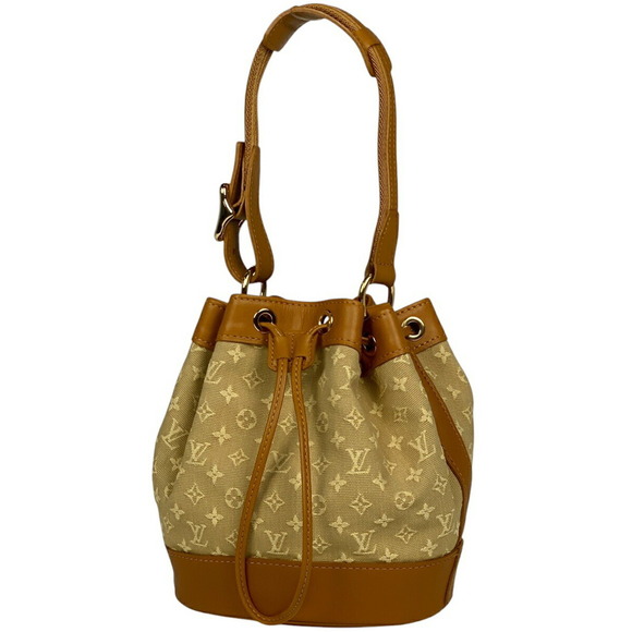 Louis Vuitton Noelie Shoulder Bag Drawstring Handbag Monogram Beige - Picture 1 of 6